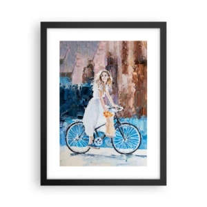 Affiche dans un cadre noir - Poster - Joie du matin - 30x40 cm