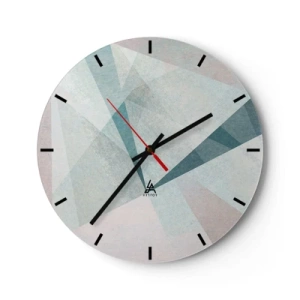 Horloge murale - Pendule murale - Calme bien que dynamique - 40x40 cm