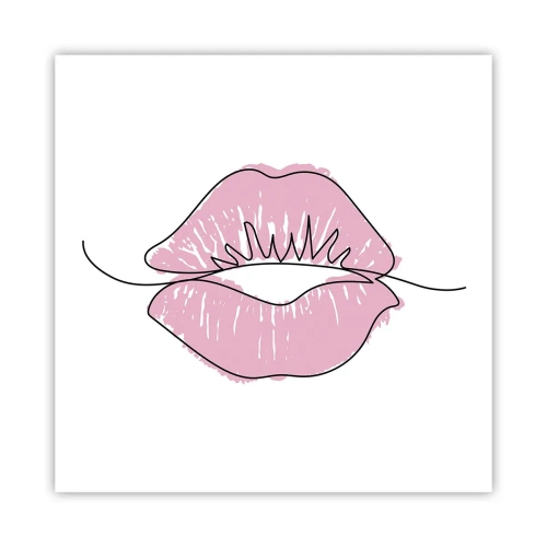 Affiche - Poster - Prêt à l'embrassade? - 60x60 cm