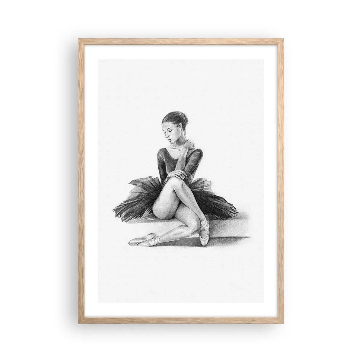 Affiche dans un chêne clair - Poster - Envoutée par la danse - 50x70 cm