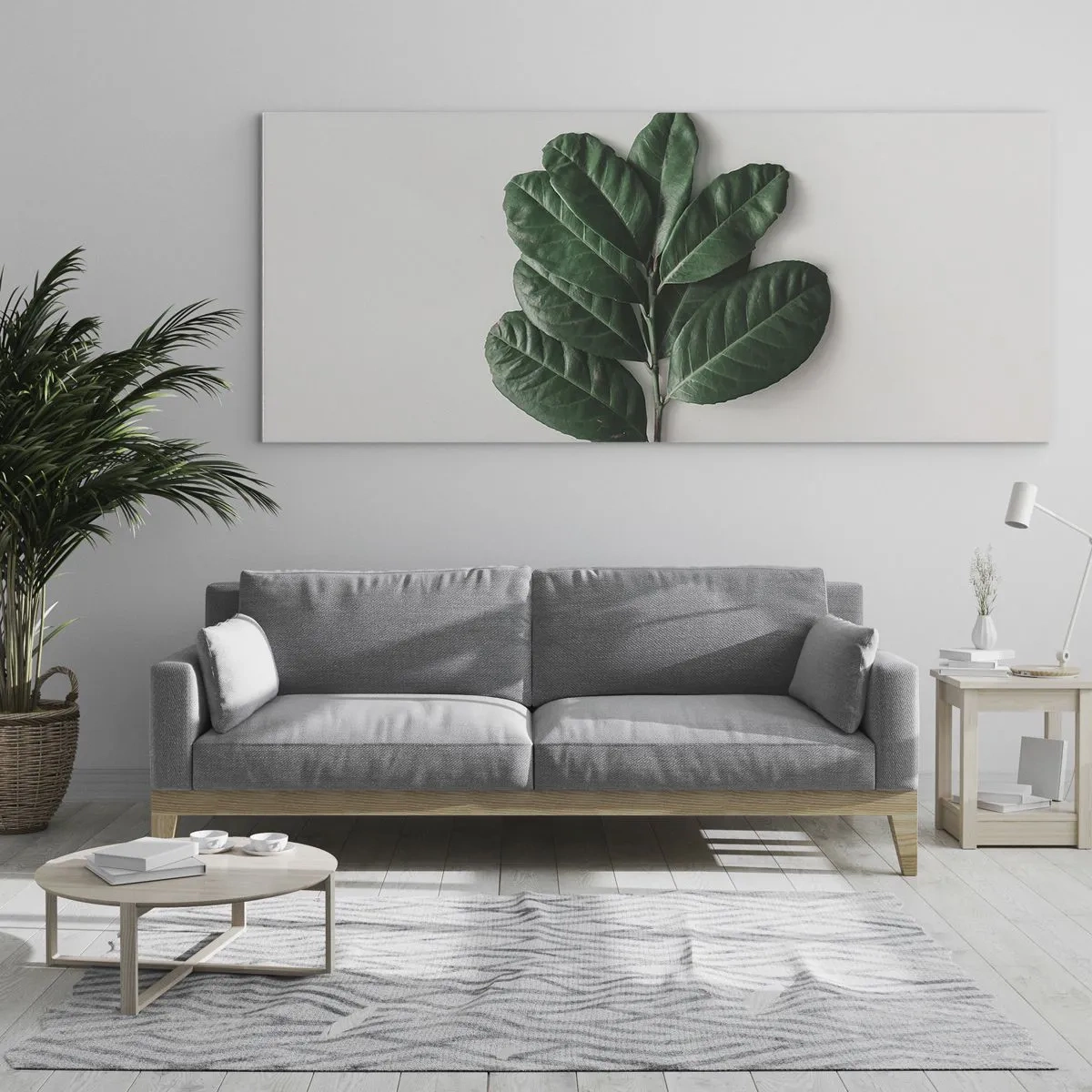 Impression sur verre - Image sur verre - Dessin de la nature elle-même - 100x40 cm