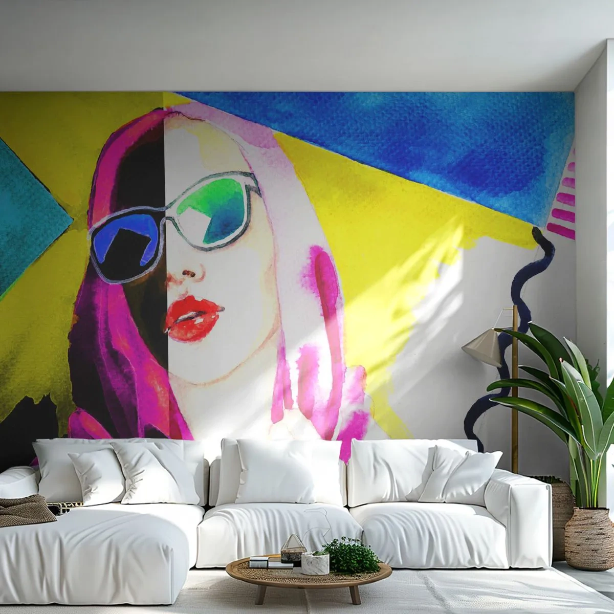 Papier Peint Autocollant Deluxe Sticker - je ne suis pas blanche et je ne suis pas noire - Visage de femme, Portrait d'une femme, Mode - 500x350 cm