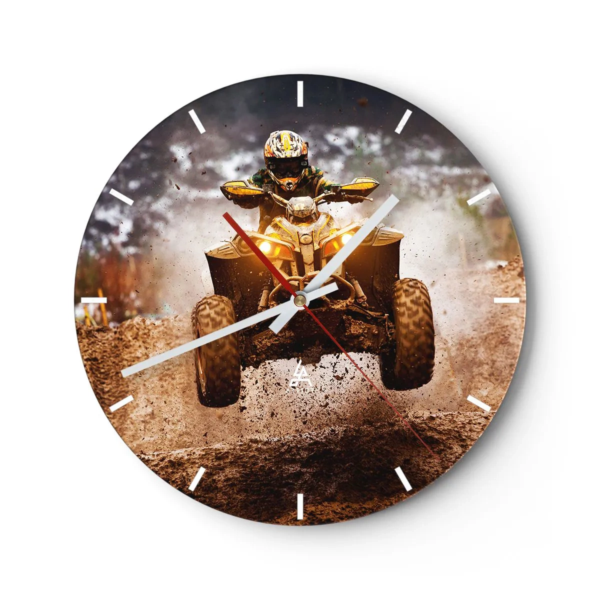 Horloge murale - Pendule murale - No risk no fun - 40x40 cm