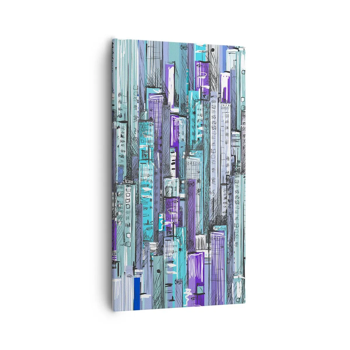 Impression sur toile - Image sur toile - Bleuâtre avec le ciel - 55x100 cm