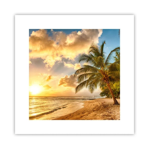 Affiche - Poster - Été éternel, toujours des vacances - 30x30 cm
