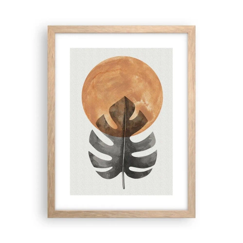 Affiche dans un chêne clair - Poster - Toujours le soleil - 30x40 cm