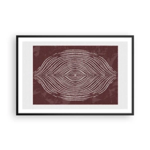 Affiche dans un cadre noir - Poster - L'espace parle - 91x61 cm