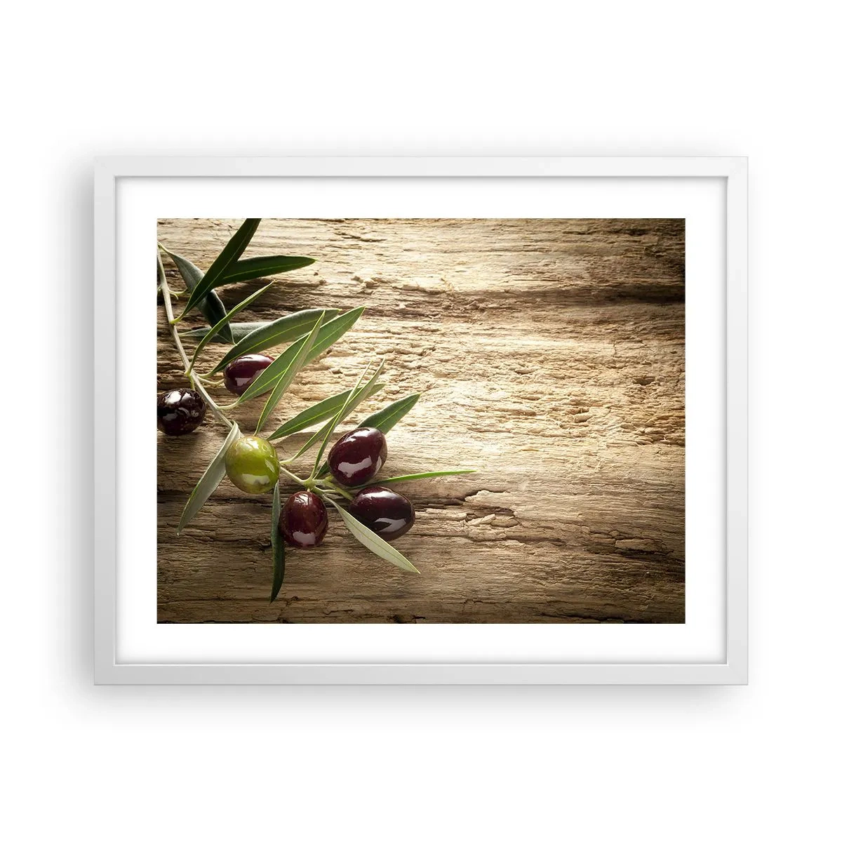 Affiche dans un cadre blanc - Poster - Directement de la nature - 50x40 cm