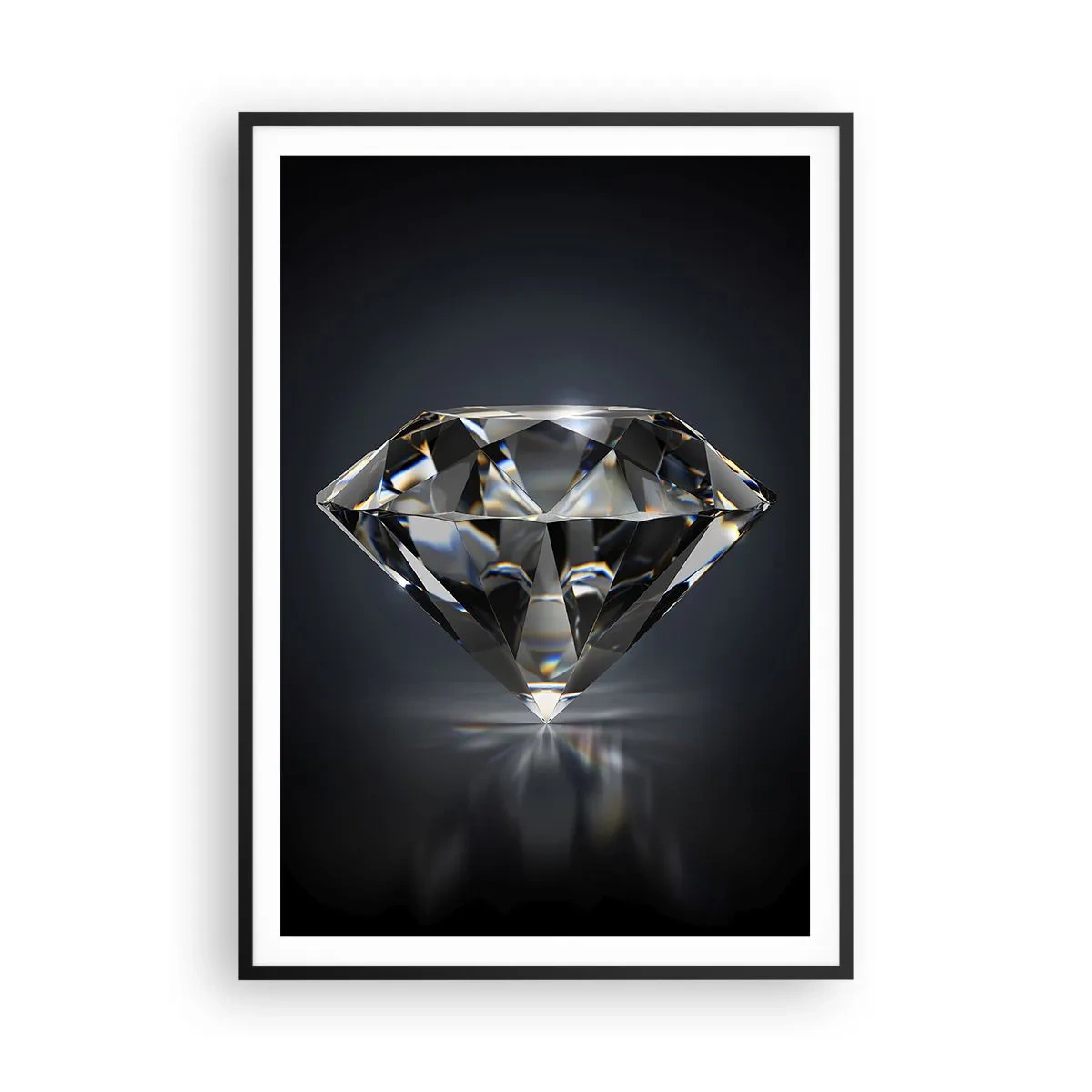 Affiche dans un cadre noir - Poster - La meilleure amie - 70x100 cm