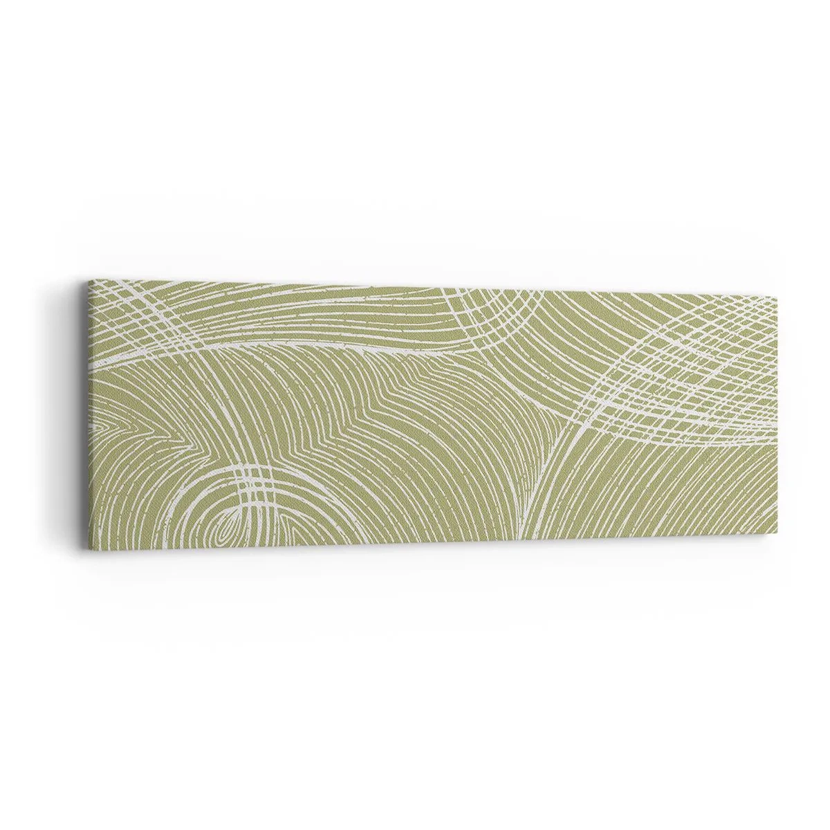 Impression sur toile - Image sur toile - Abstraction complexe de blanc - 90x30 cm