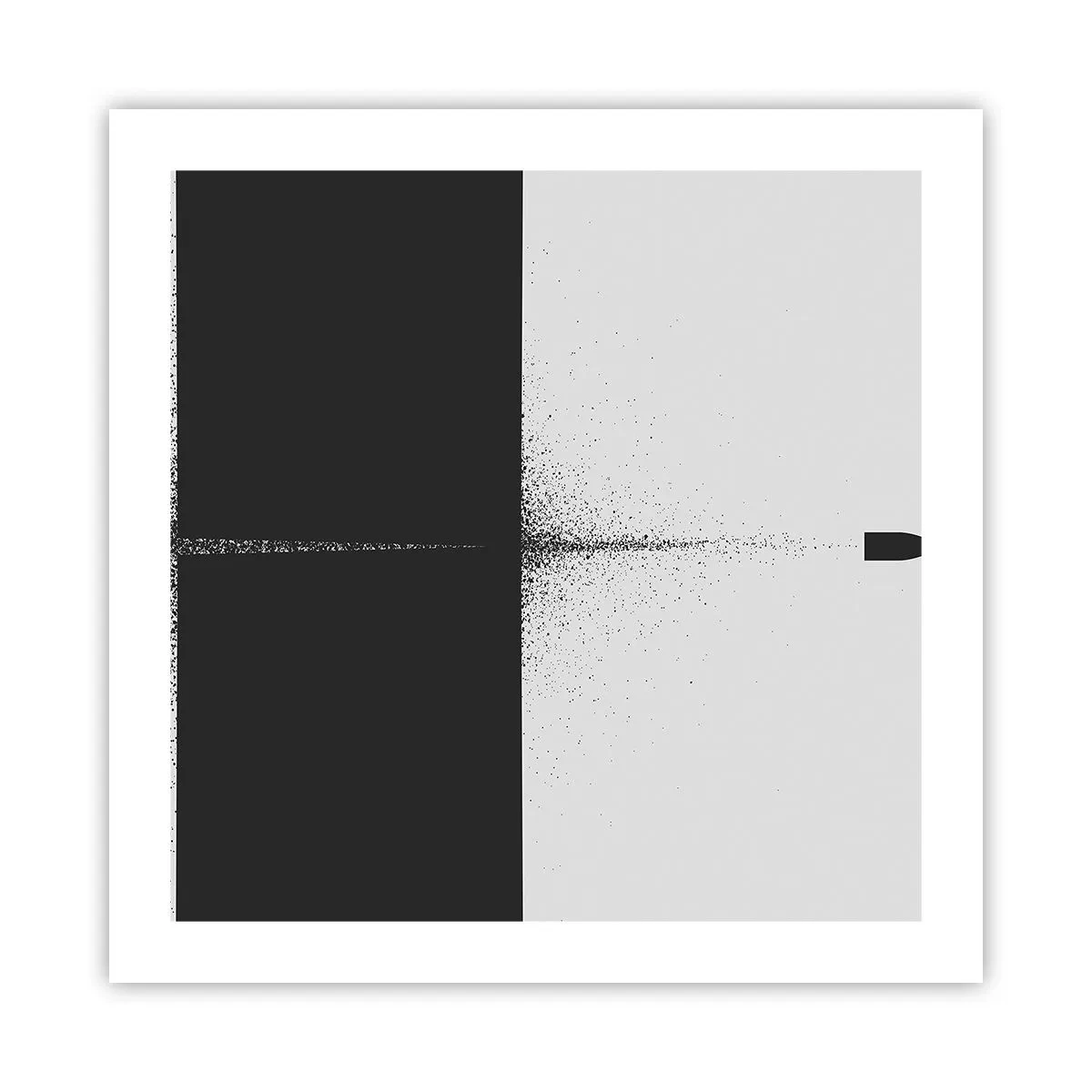 Affiche - Poster - Droit au but - 50x50 cm