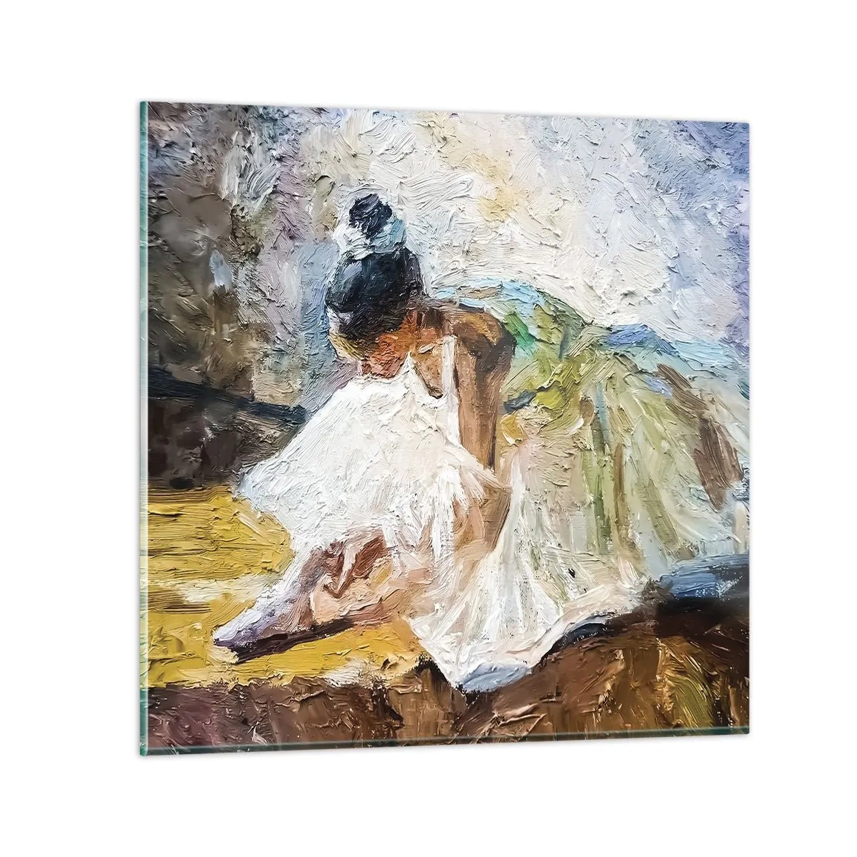 Impression sur verre - Image sur verre - D'après un tableau de Degas - 40x40 cm