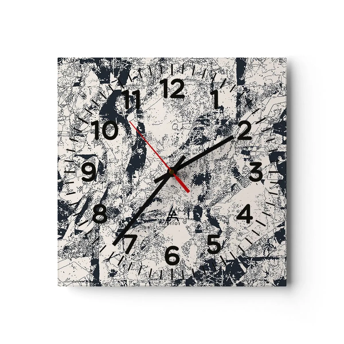 Horloge murale - Pendule murale - Interpénétration des contraires - 40x40 cm
