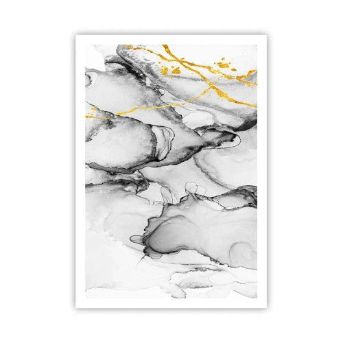 Affiche - Poster - Composition à motif or - 70x100 cm