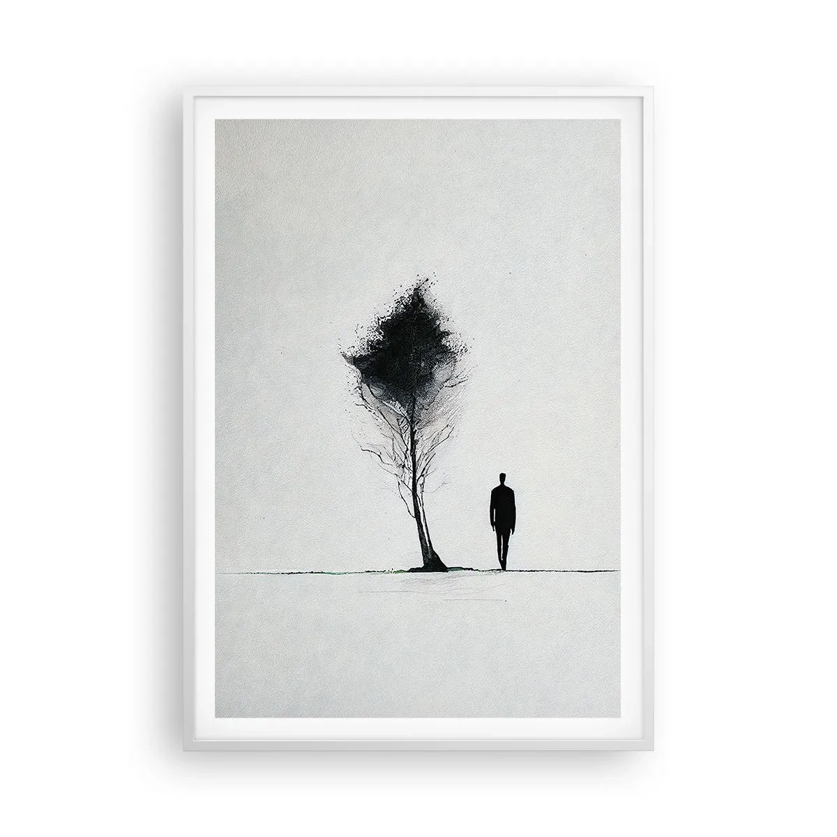 Affiche dans un cadre blanc - Poster - Nous errons tous - 70x100 cm