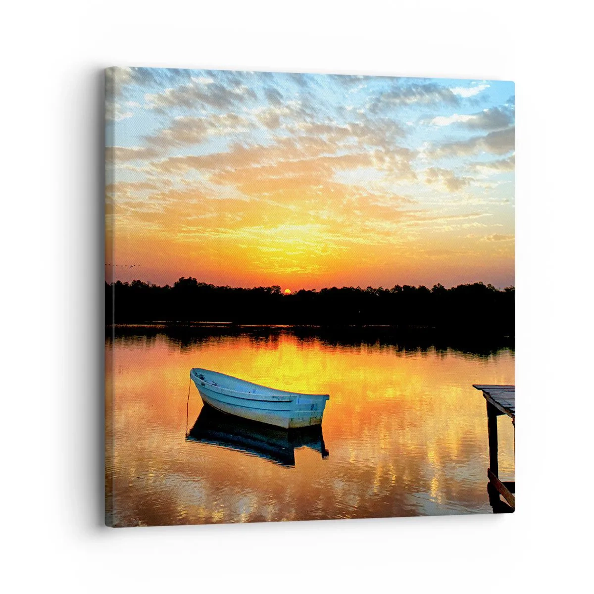 Impression sur toile - Image sur toile - Regardez, écoutez, méditez - 30x30 cm