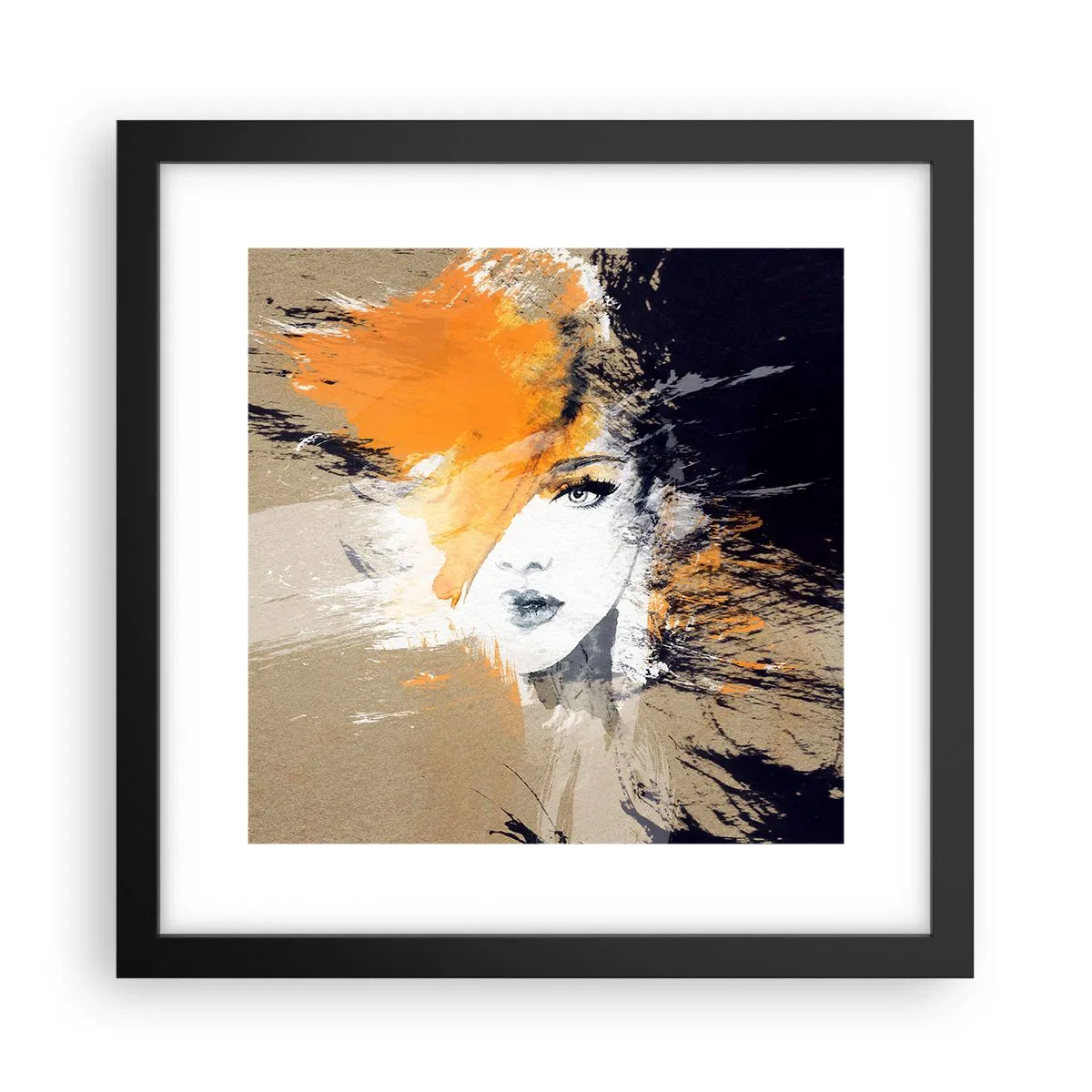 Affiche dans un cadre noir - Poster - Et la lumière fut - 30x30 cm