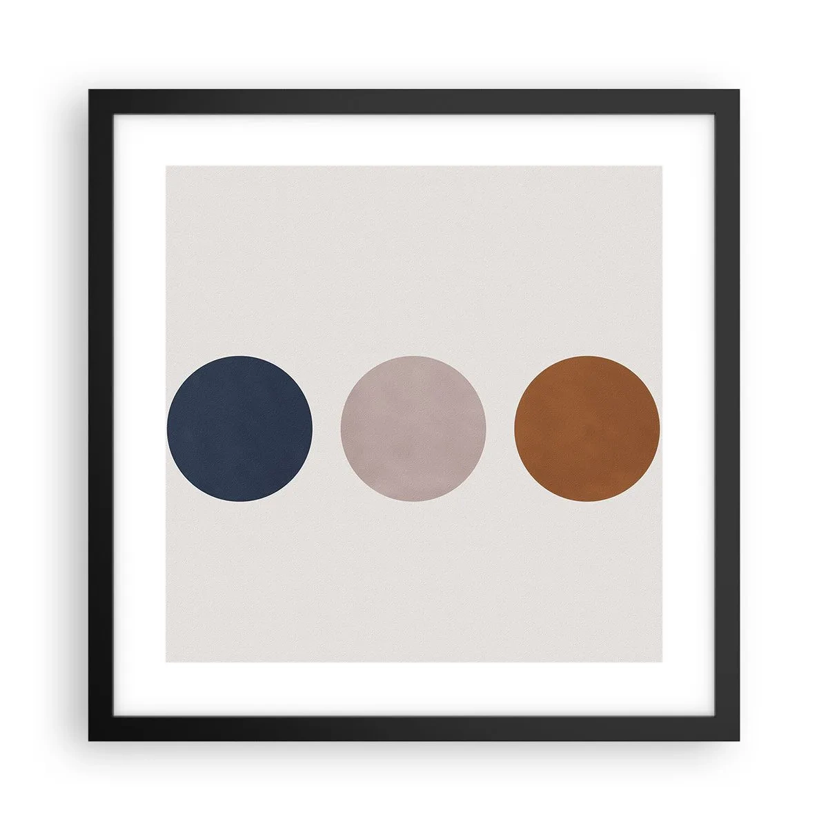 Affiche dans un cadre noir - Poster - Symbole d'excellence - 40x40 cm