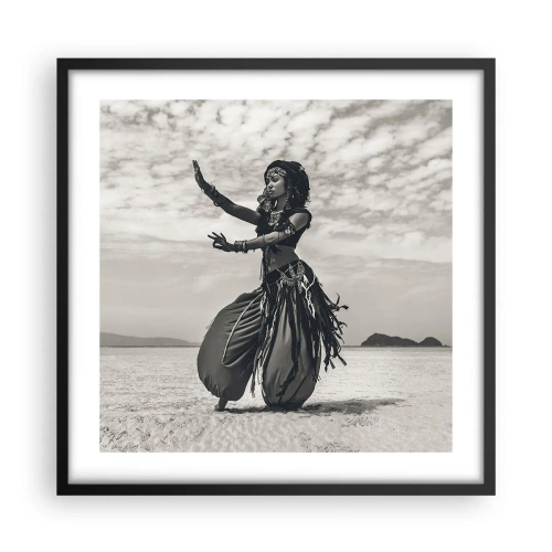 Affiche dans un cadre noir - Poster - Danse des îles du sud - 50x50 cm