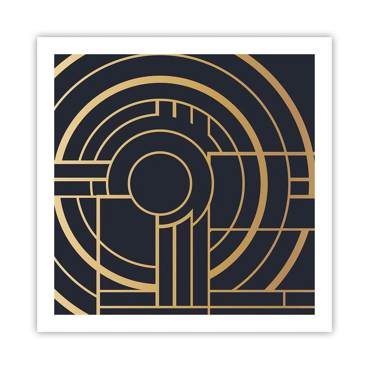 Affiche - Poster - Rotation des éléments - 60x60 cm