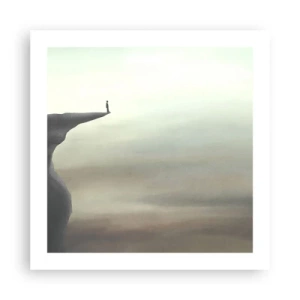 Affiche - Poster - Tout en haut, bien entendu! - 50x50 cm