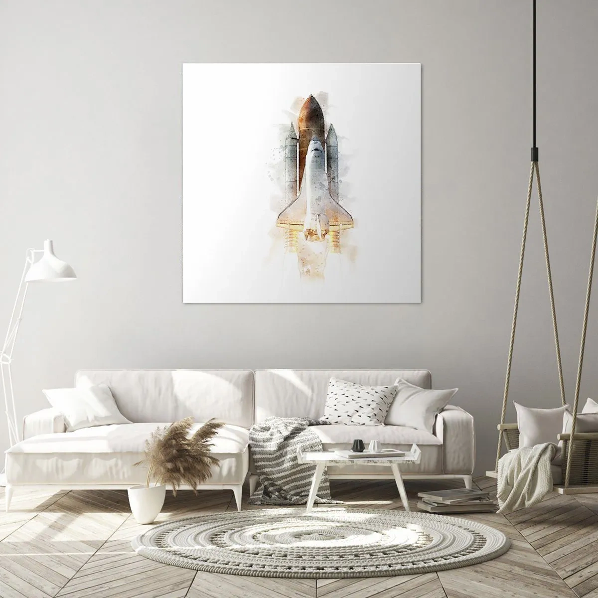 Impression sur toile - Image sur toile - Des explorateurs pour commencer - 40x40 cm