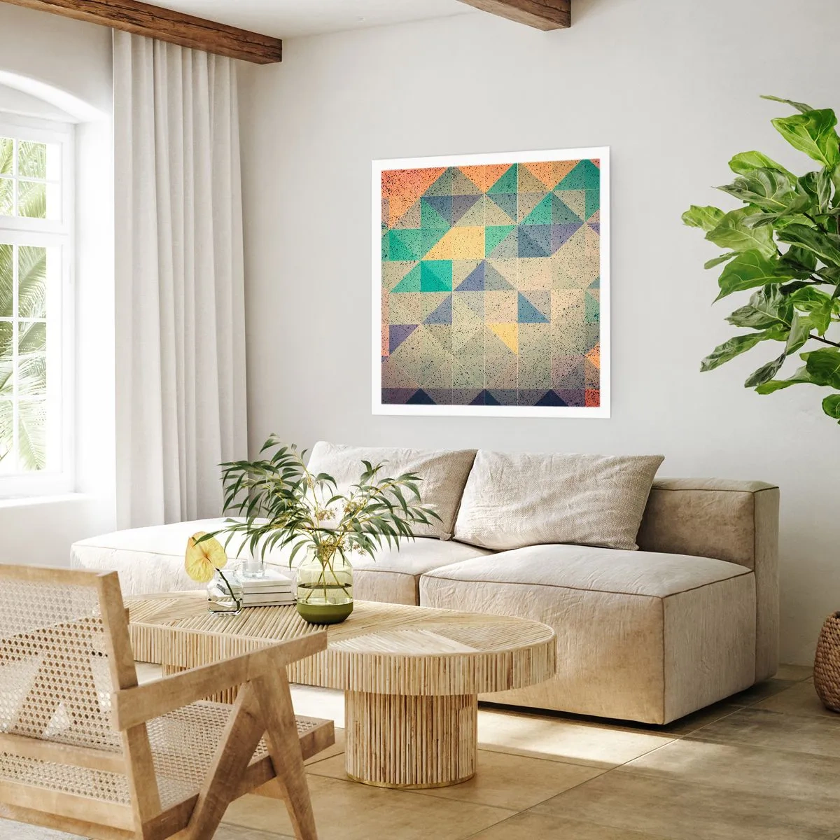 Affiche - Poster - République des triangles - 30x30 cm