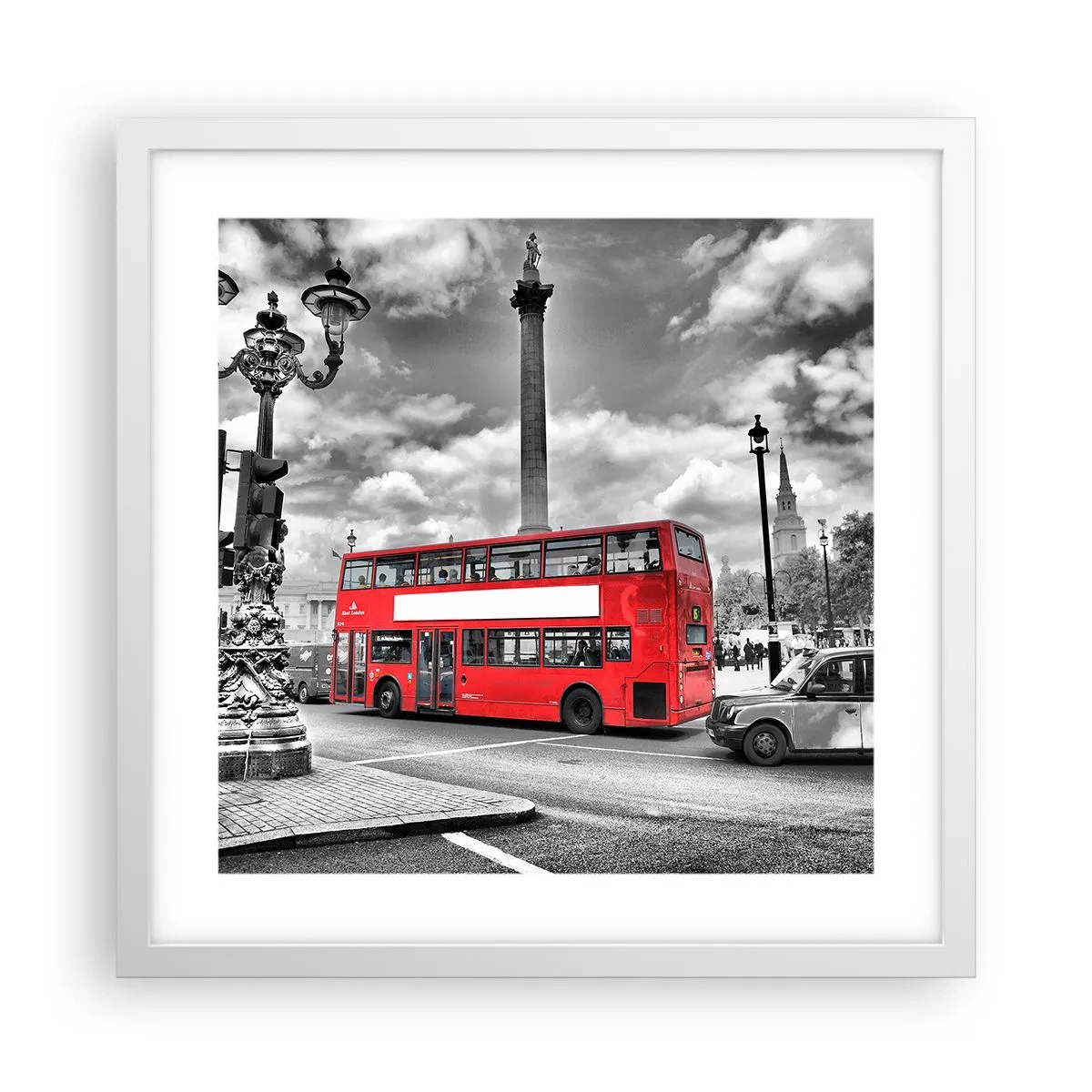 Affiche dans un cadre blanc - Poster - La vraie circulation sanguine de la ville - 40x40 cm