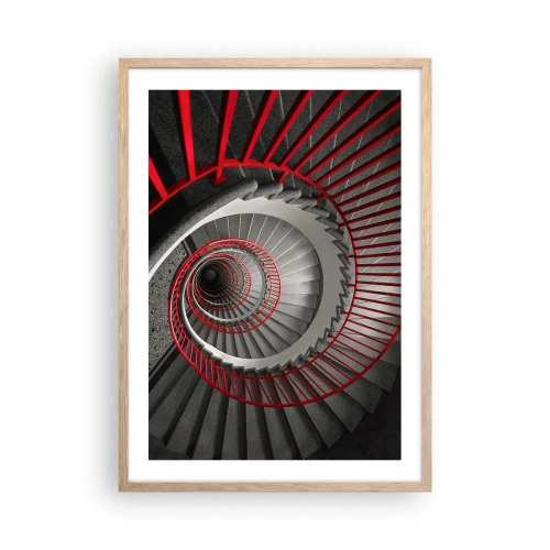 Affiche dans un chêne clair - Poster - Amusement architectural - 50x70 cm