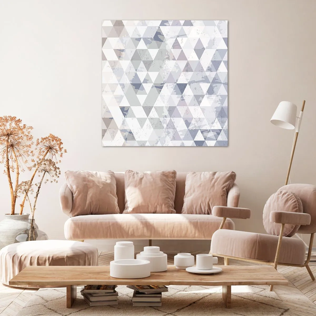 Impression sur toile - Image sur toile - En rythme de trois - 70x70 cm