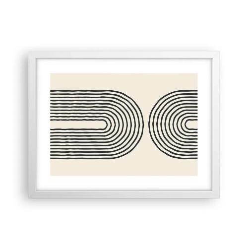 Affiche dans un cadre blanc - Poster - Dans un instant... - 40x30 cm