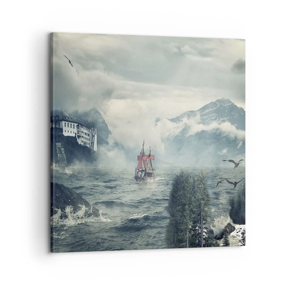 Impression sur toile - Image sur toile - Dans l'eau magique - 60x60 cm