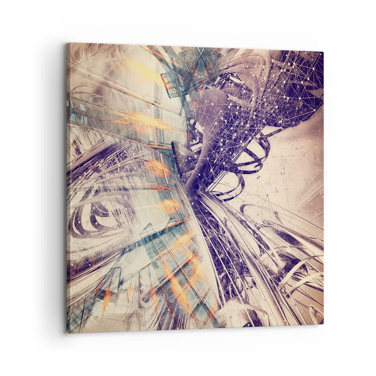 Impression sur toile - Image sur toile - En grande hâte - 60x60 cm