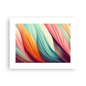 Affiche - Poster - Tissage arc-en-ciel - 40x30 cm