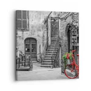 Impression sur toile - Image sur toile - Ruelle toscane - 30x30 cm