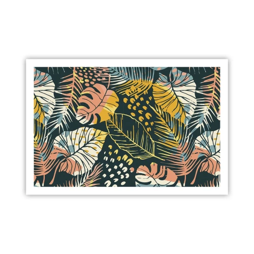 Affiche - Poster - Fantaisie feuillue - 91x61 cm
