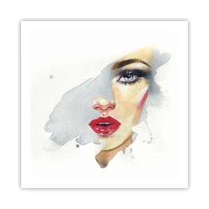 Affiche - Poster - Reflet dans une goutte d'eau - 60x60 cm