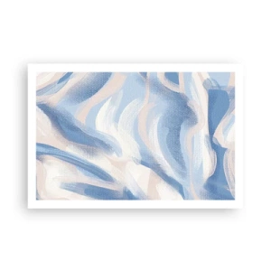 Affiche - Poster - Vagues bleues - 91x61 cm