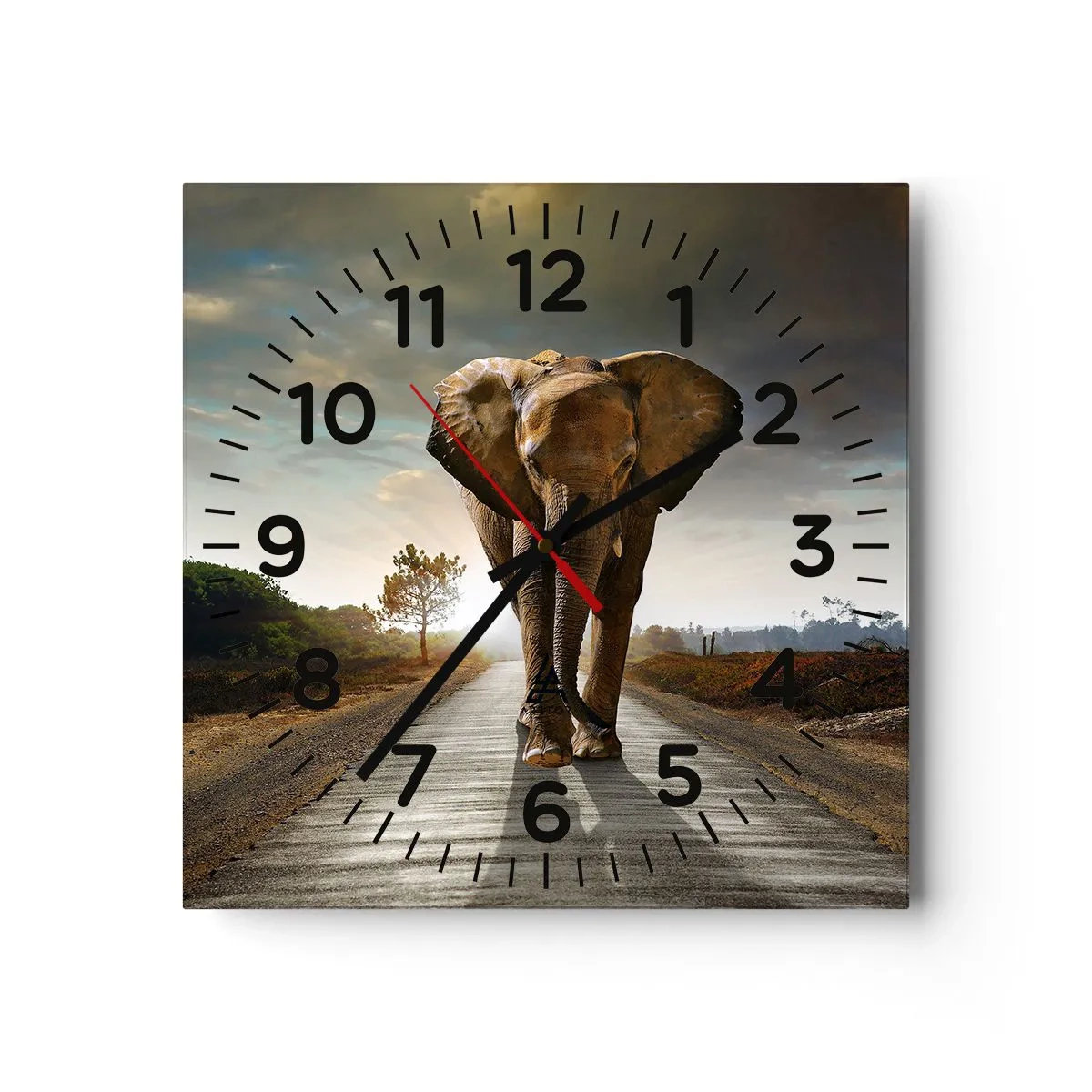 Horloge murale - Pendule murale - Et pas du tout en porcelaine - 40x40 cm