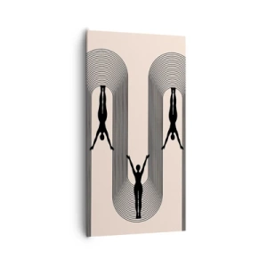 Impression sur toile - Image sur toile - Les jambes en l’air - 65x120 cm