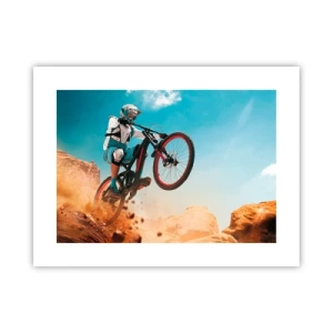 Affiche - Poster - Démon de la folie du vélo - 40x30 cm