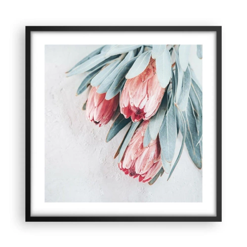 Affiche dans un cadre noir - Poster - Honte de leur propre beauté - 50x50 cm