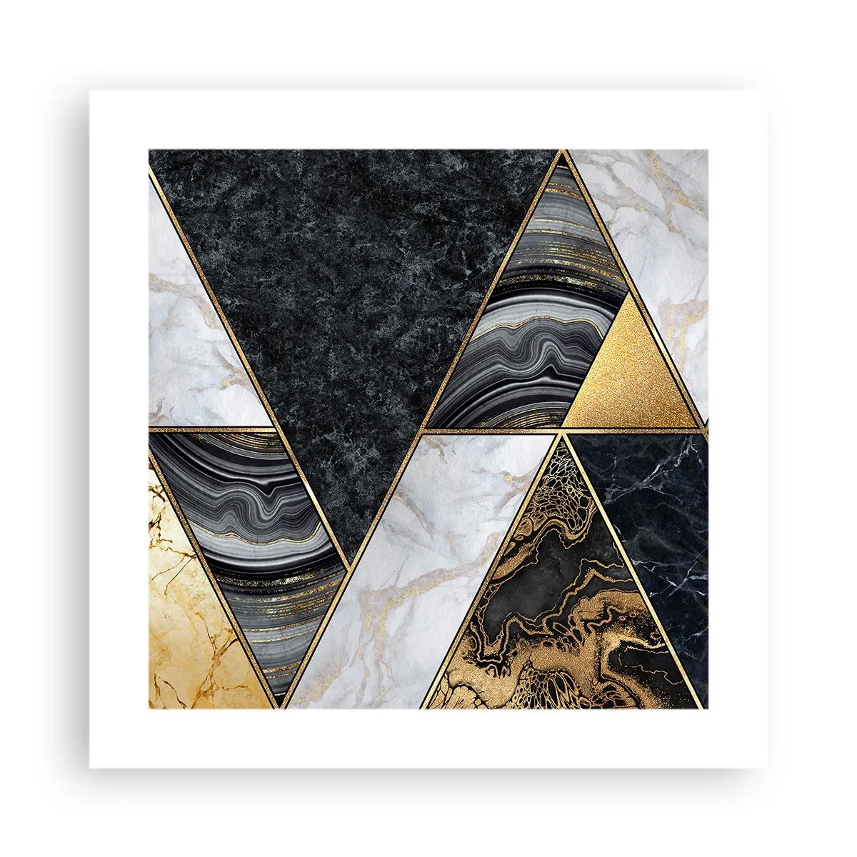 Affiche - Poster - Pierre après pierre - 40x40 cm