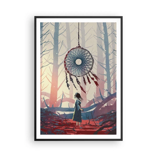 Affiche dans un cadre noir - Poster - Rituel secret du bonheur - 70x100 cm