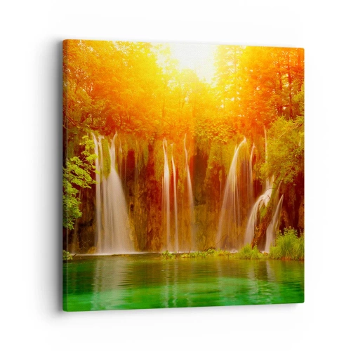 Impression sur toile - Image sur toile - Au soleil et à l'ombre - 40x40 cm