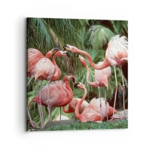 Impression sur toile - Image sur toile - Potins d'après-midi - 70x70 cm