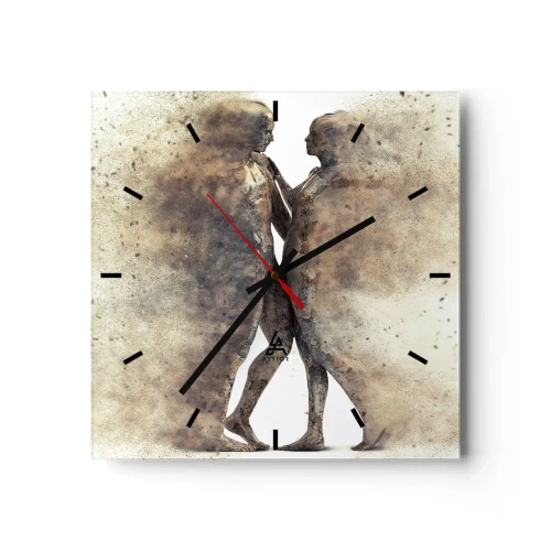 Horloge murale - Pendule murale - Ils sont sortis de la poussière pour aimer - 40x40 cm
