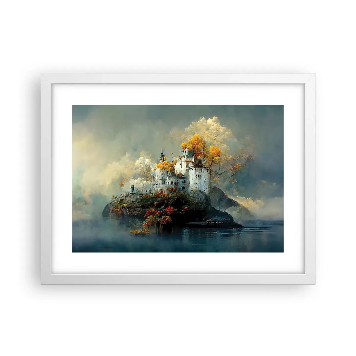 Affiche dans un cadre blanc - Poster - Le début d'une histoire romantique - 40x30 cm