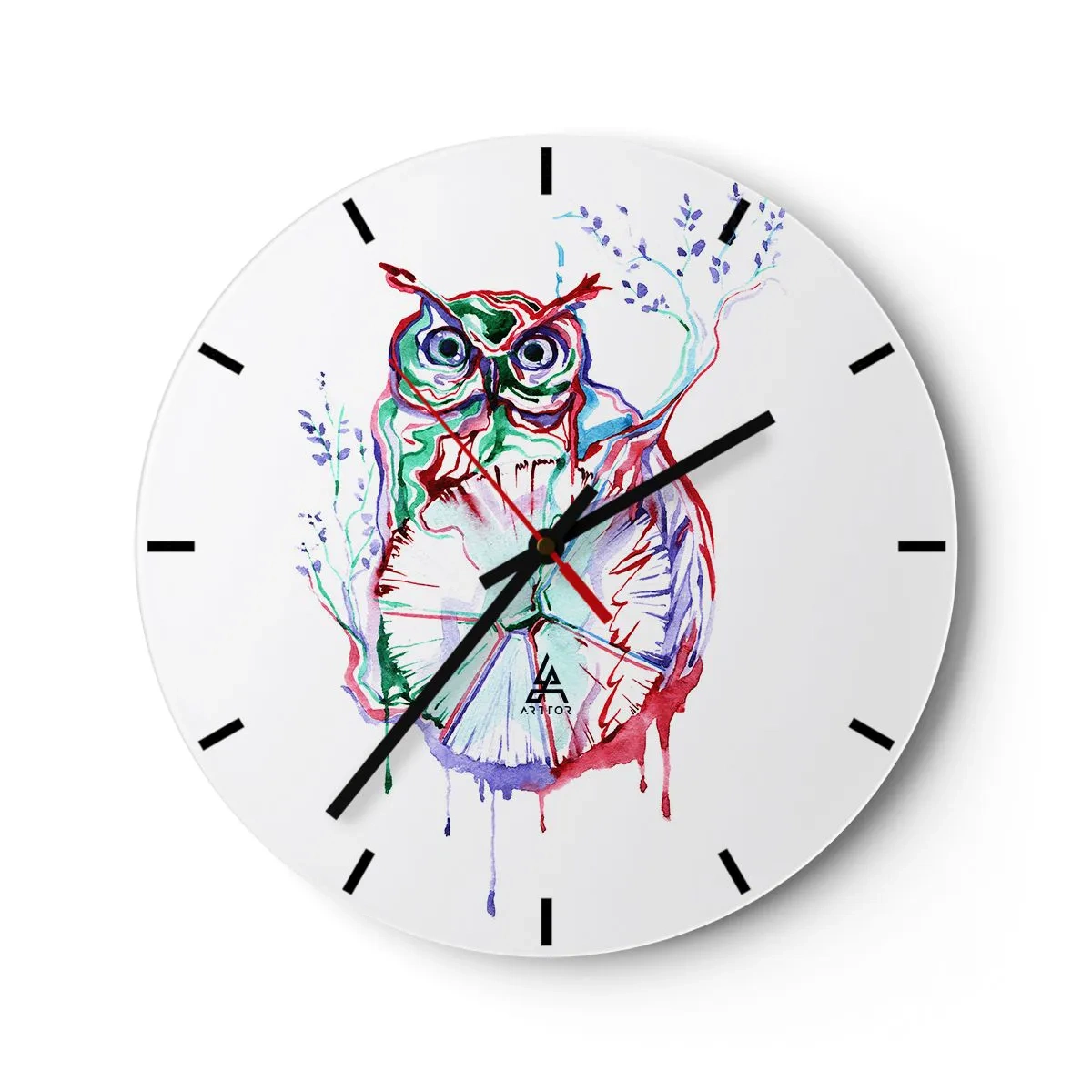 Horloge murale - Pendule murale - Sage par nature - 40x40 cm
