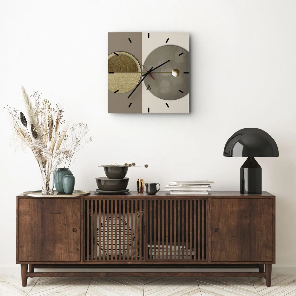 Horloge murale - Pendule murale - Équilibre parfait - 40x40 cm
